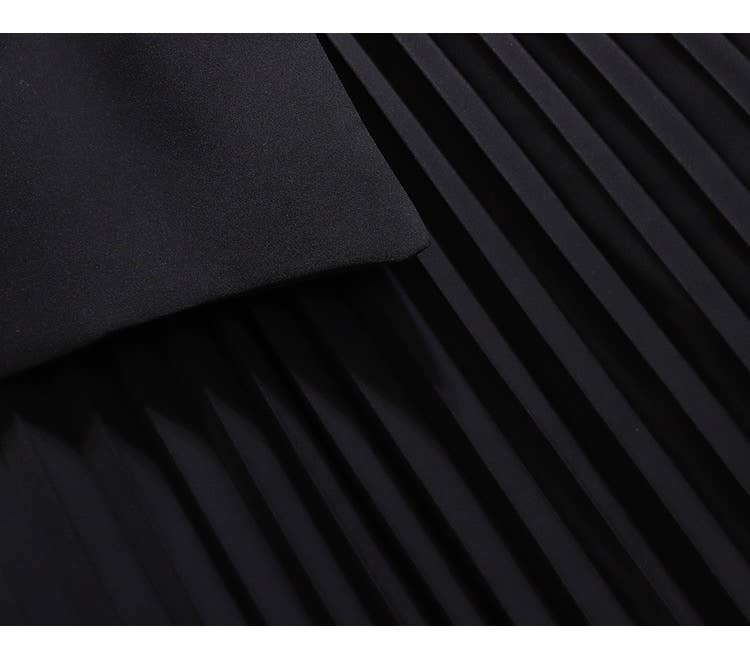 Pleated Blazer Dress