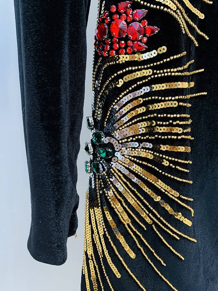 The Velvet Firework Dress