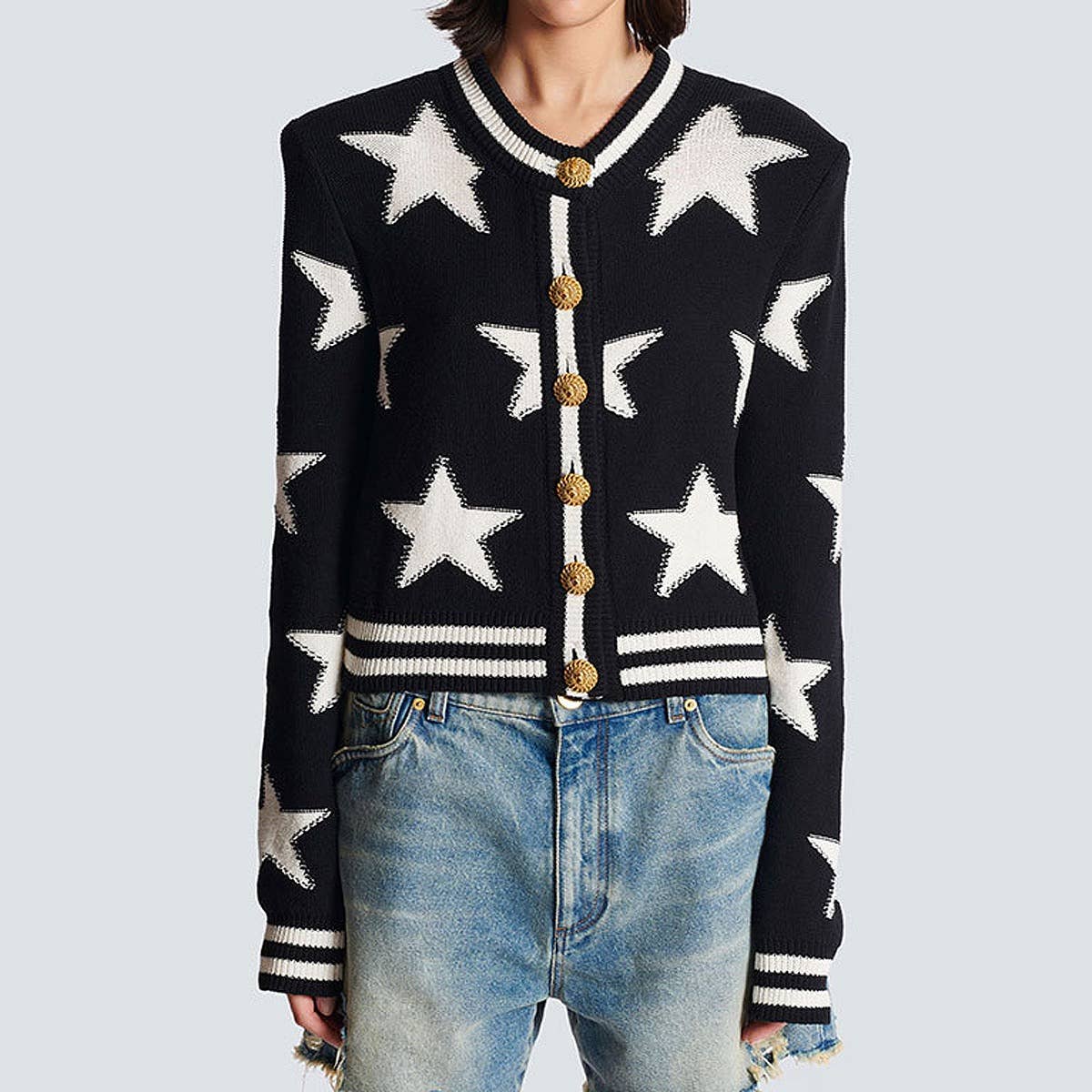 Star Knit Cardigan Jacket