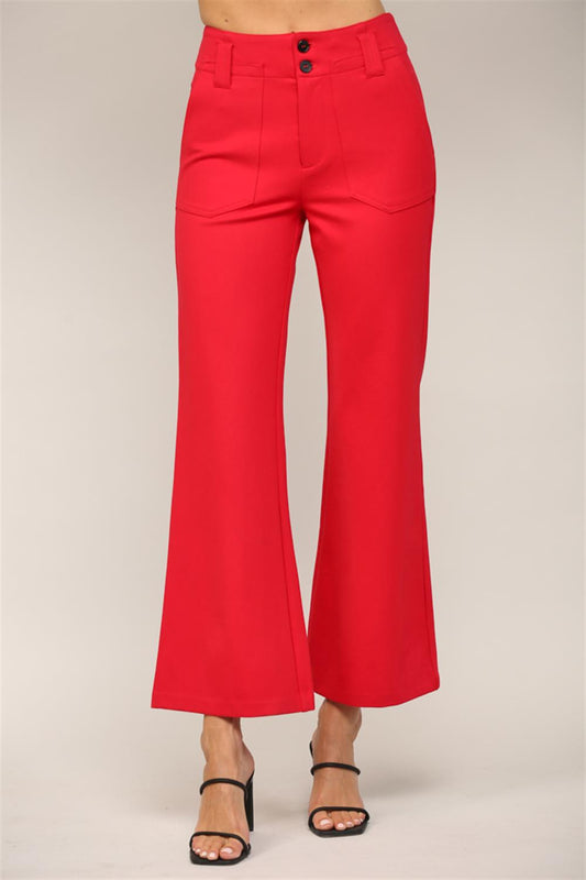 Front Pocket Flare Pants