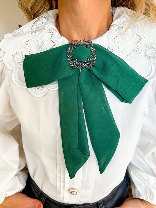 Green Bow Necklace