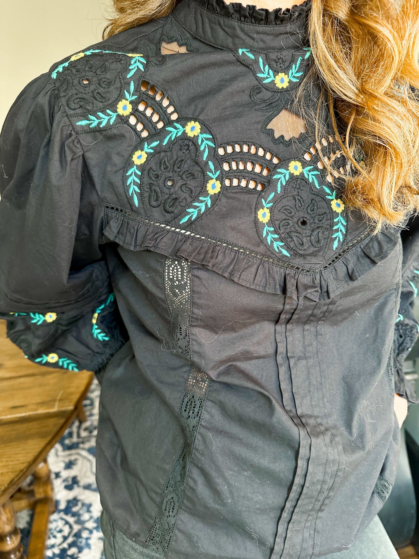 Embroidered Georgie Top